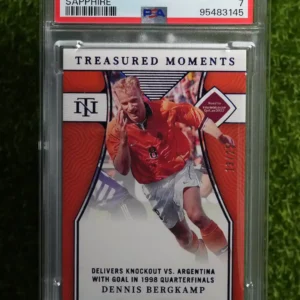 2022 Panini National Treasures Road to World Cup Dennis Bergkamp Treasured Moments Sapphire 13/25