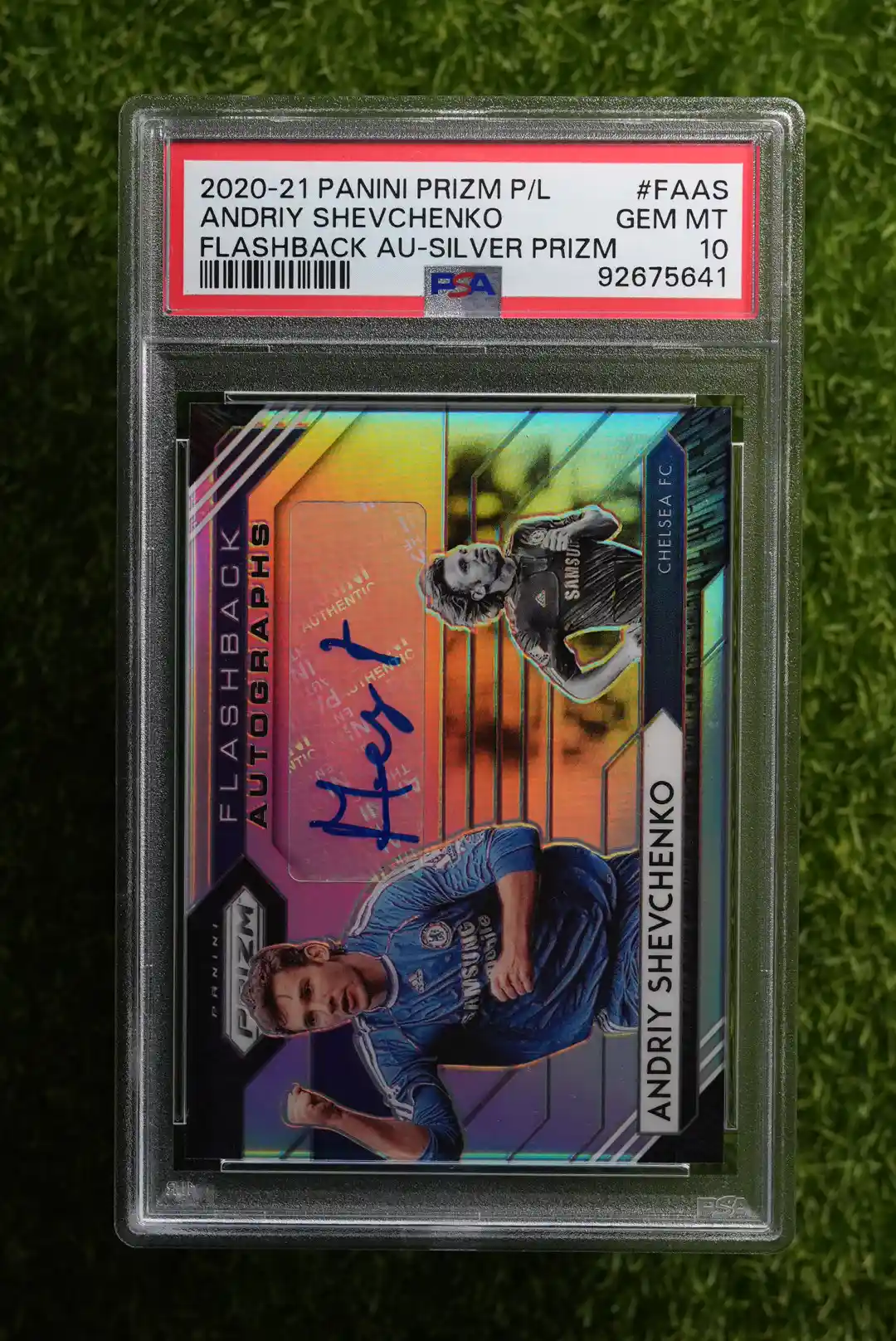 2020-21 Panini Prizm Andriy Shevchenko Flashback Autographs Silver Prizm 03/25