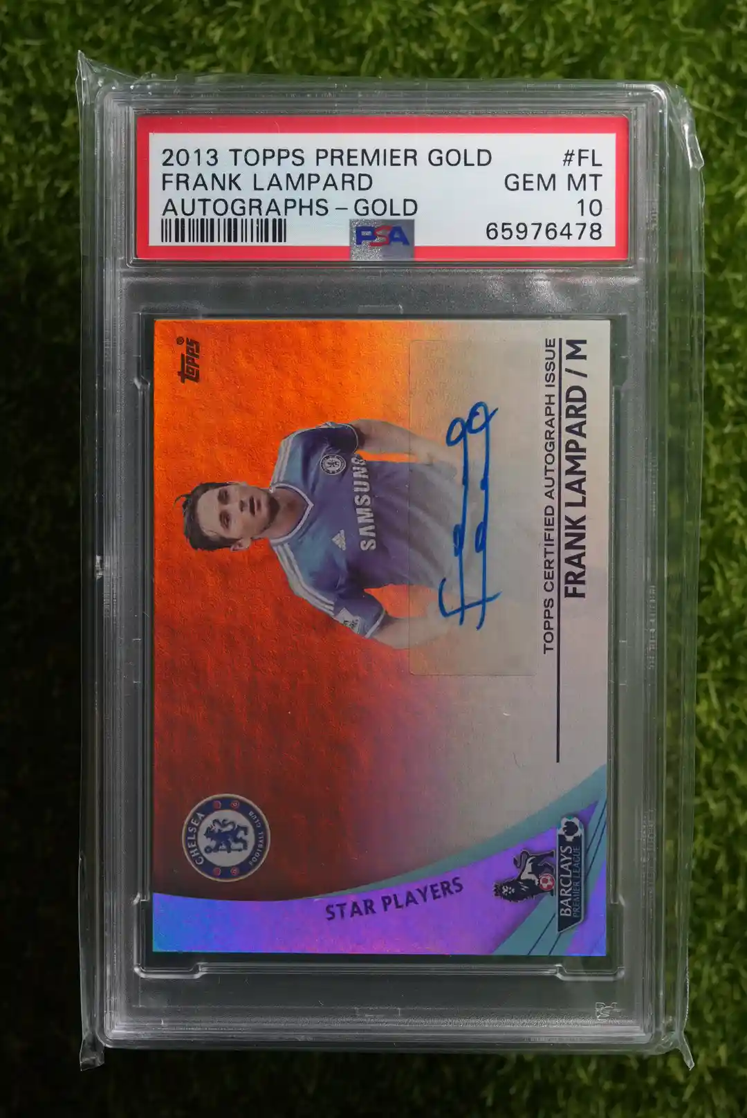 2013 Topps Premier Gold Frank Lampard Star Players Autographs Gold 40/50