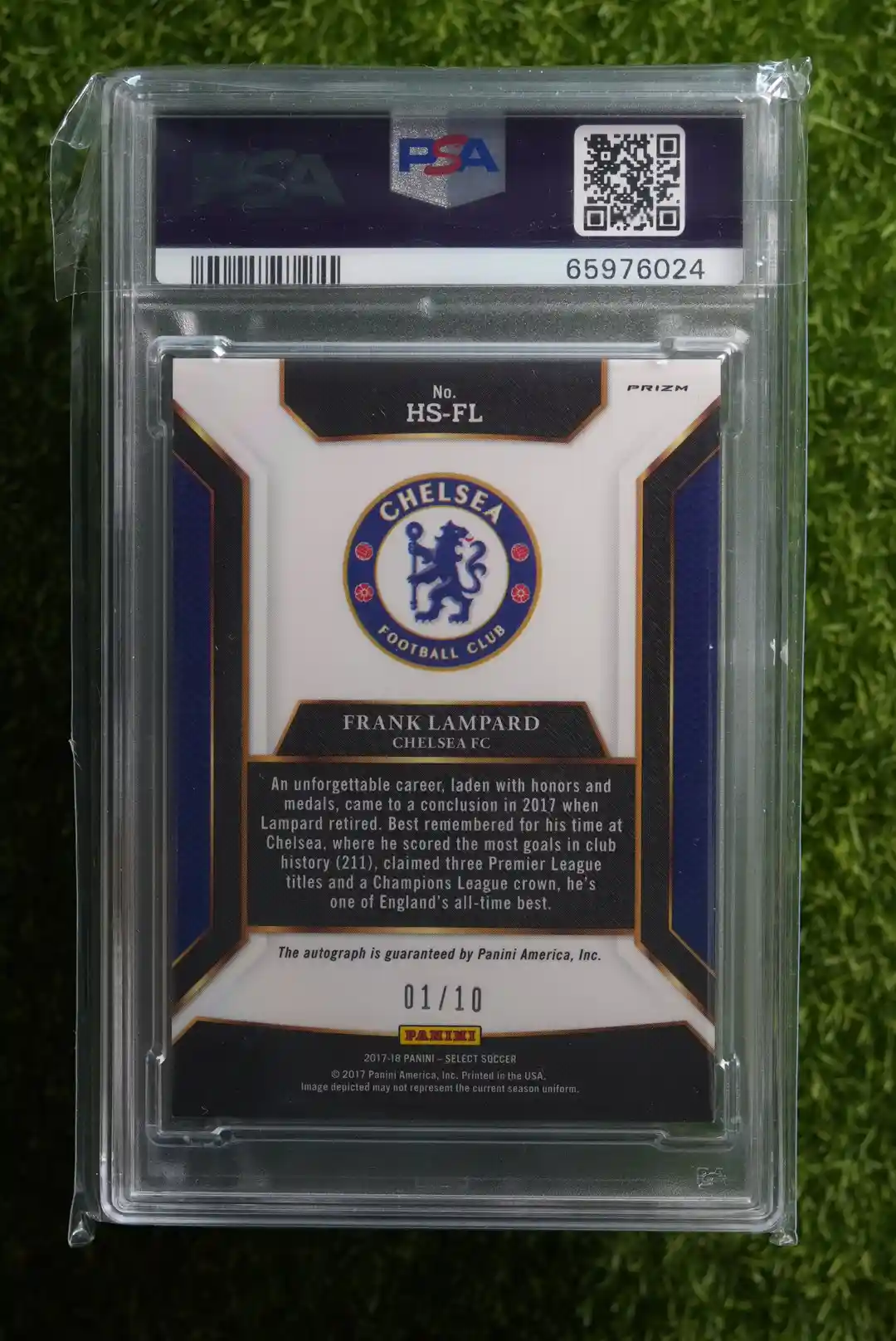 2017-18 Panini Select Frank Lampard Historic Signatures Gold 01/10 - Image 2