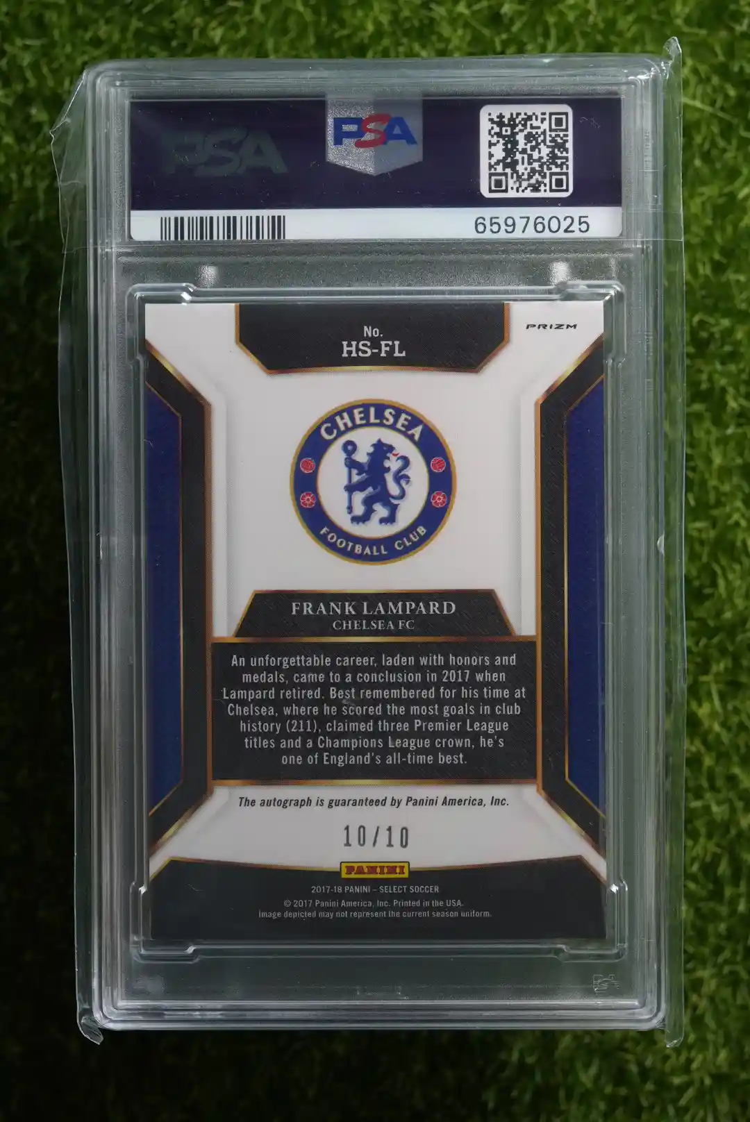 2017-18 Panini Select Frank Lampard Historic Signatures Gold 10/10 - Image 2