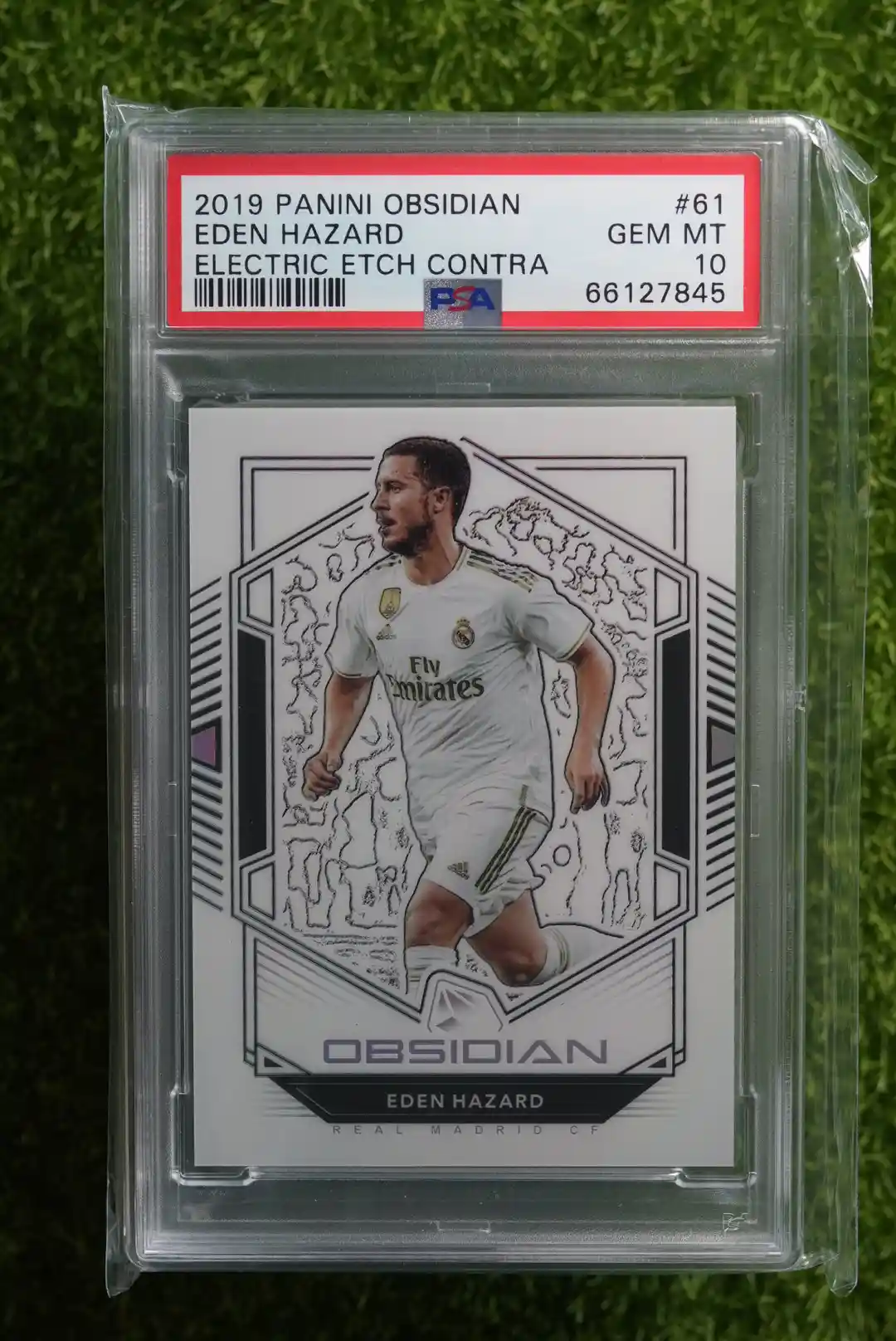 2019-20 Panini Obsidian Eden Hazard Electric Etch Contra 4/8