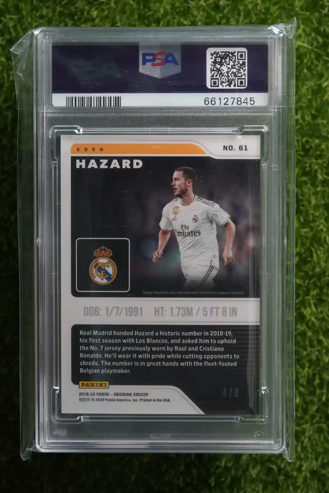 2019-20 Panini Obsidian Eden Hazard Electric Etch Contra 4/8 - Image 2