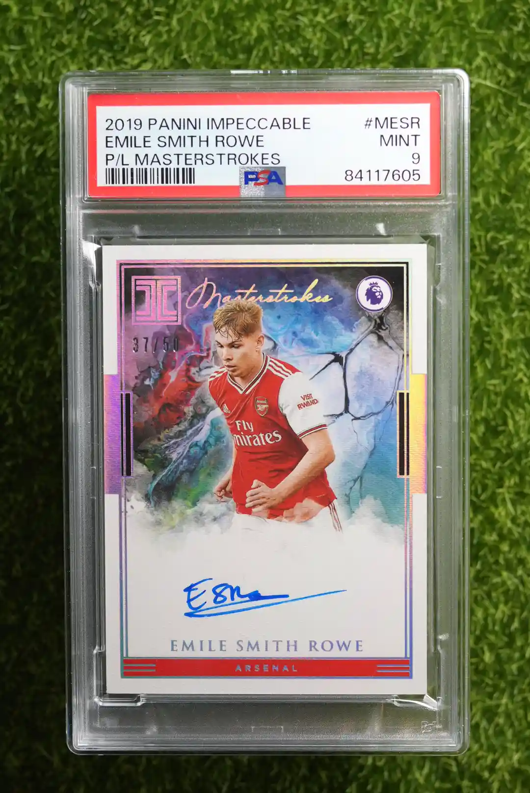 2019-20 Panini Impeccable Emile Smith Rowe Masterstrokes Auto 37/50