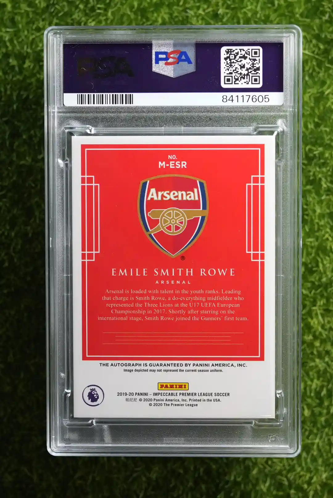 2019-20 Panini Impeccable Emile Smith Rowe Masterstrokes Auto 37/50 - Image 2