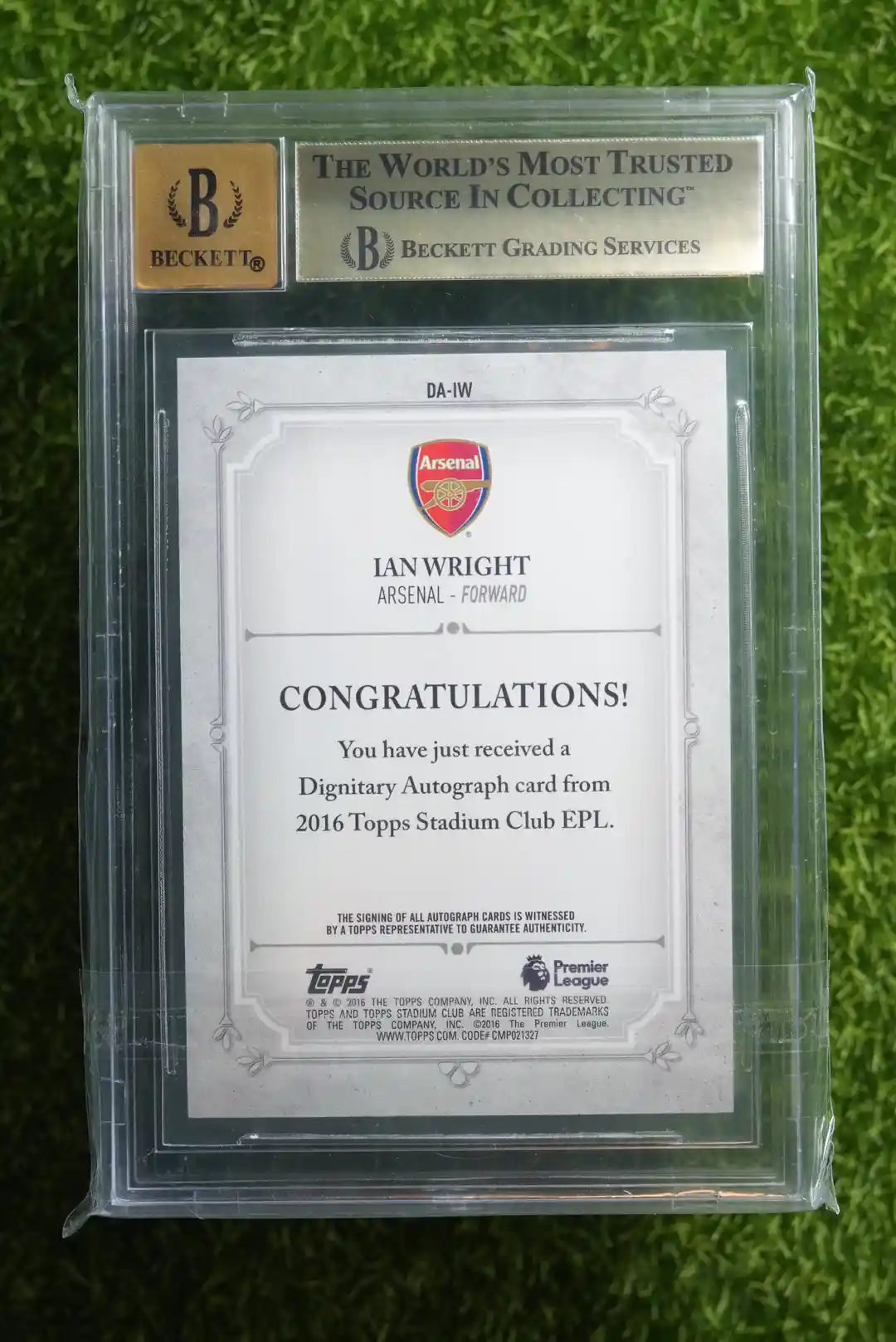 2016-17 Topps Stadium Club Ian Wright Dignitary Autographs 09/25 - Image 2