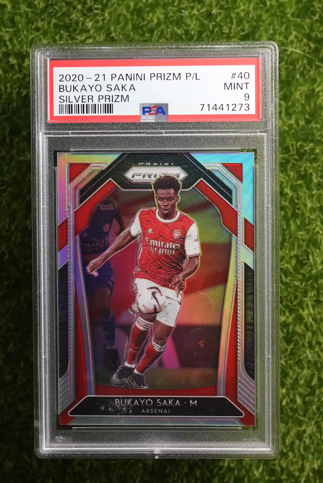 2020-21 Panini Prizm Bukayo Saka Silver Prizm