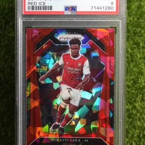 2020-21 Panini Prizm Bukayo Saka Red Ice Prizm
