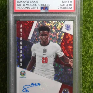 2020 Panini Mosaic UEFA Euro Bukayo Saka Autographs Circles