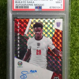 2020 Panini Mosaic UEFA Euro Bukayo Saka Autographs Mosaic