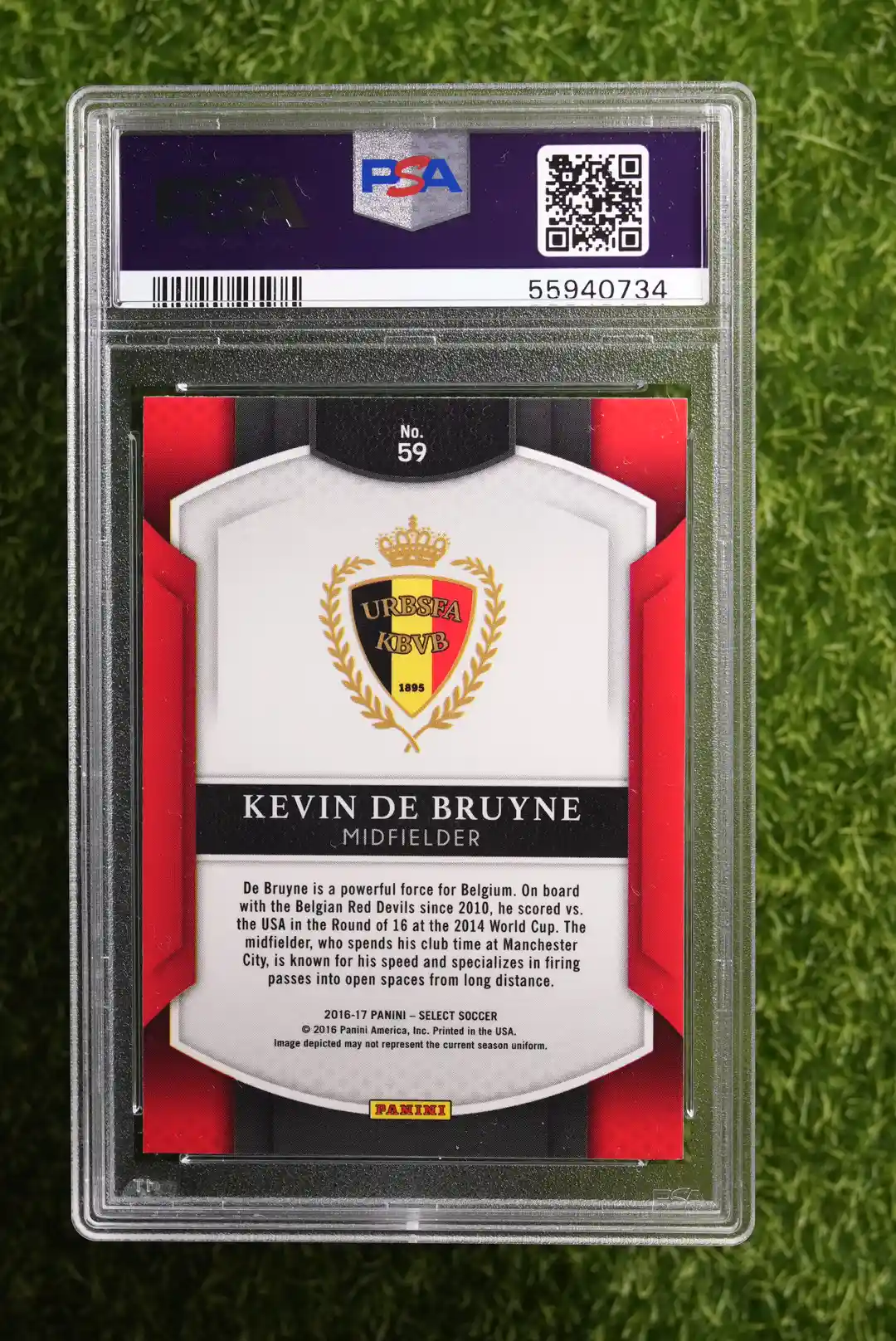 2016-17 Panini Select Kevin De Bruyne Silver Prizm - Image 2