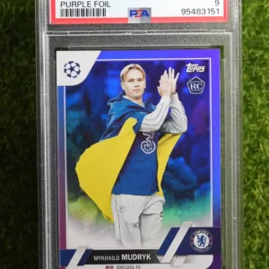 2022-23 Topps UEFA Club Competitions Mykhailo Mudryk Purple Foil 34/75