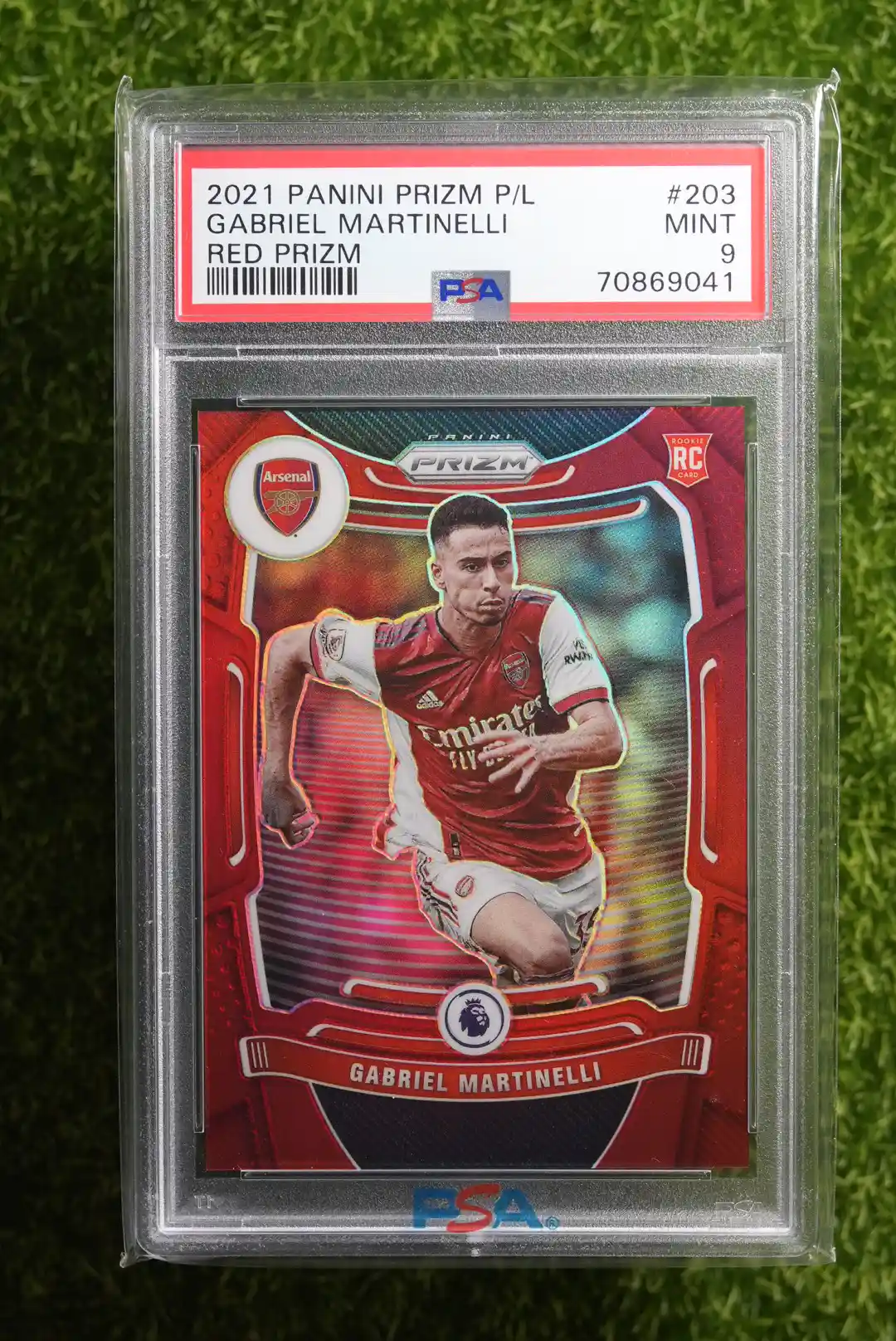 2021-22 Panini Prizm Gabriel Martinelli Red Prizm 167/199