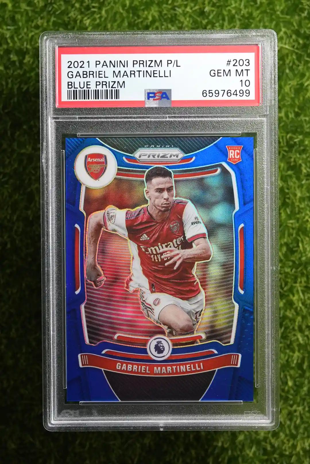 2021-22 Panini Prizm Gabriel Martinelli Blue Prizm 190/340