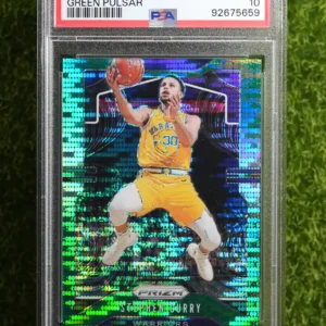 2019-20 Panini Prizm Stephen Curry Green Pulsar Prizm