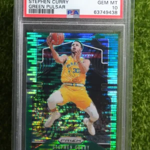 2019-20 Panini Prizm Stephen Curry Green Pulsar Prizm