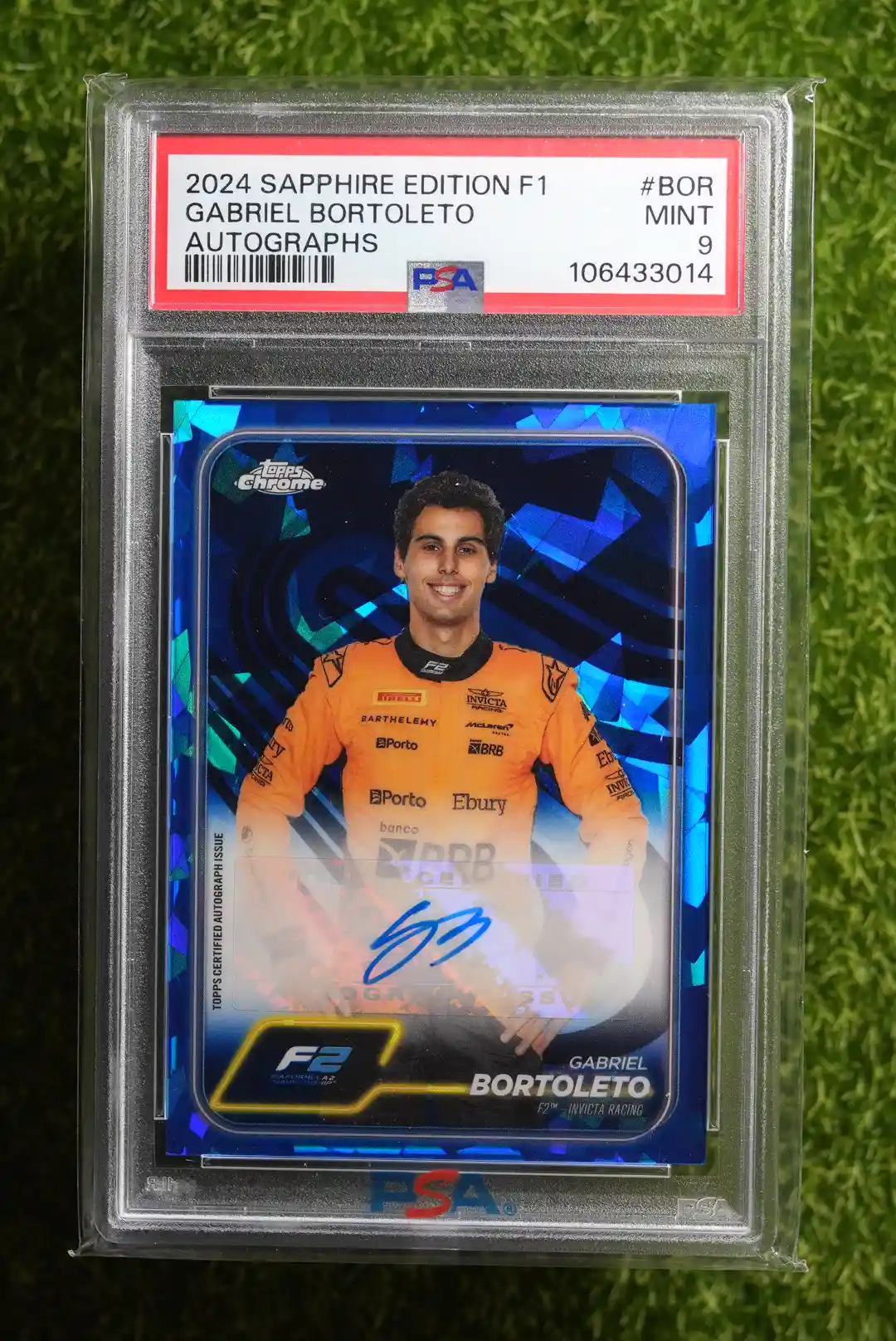 2024 Topps Chrome Sapphire Edition F1 Gabriel Bortoleto Autograph