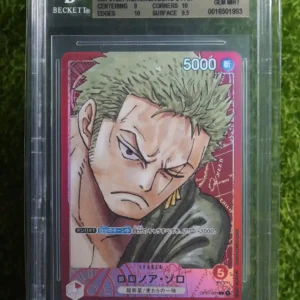 2022 One Piece Japanese Romance Dawn Roronoa Zoro Leader Alternate Art OP01-001