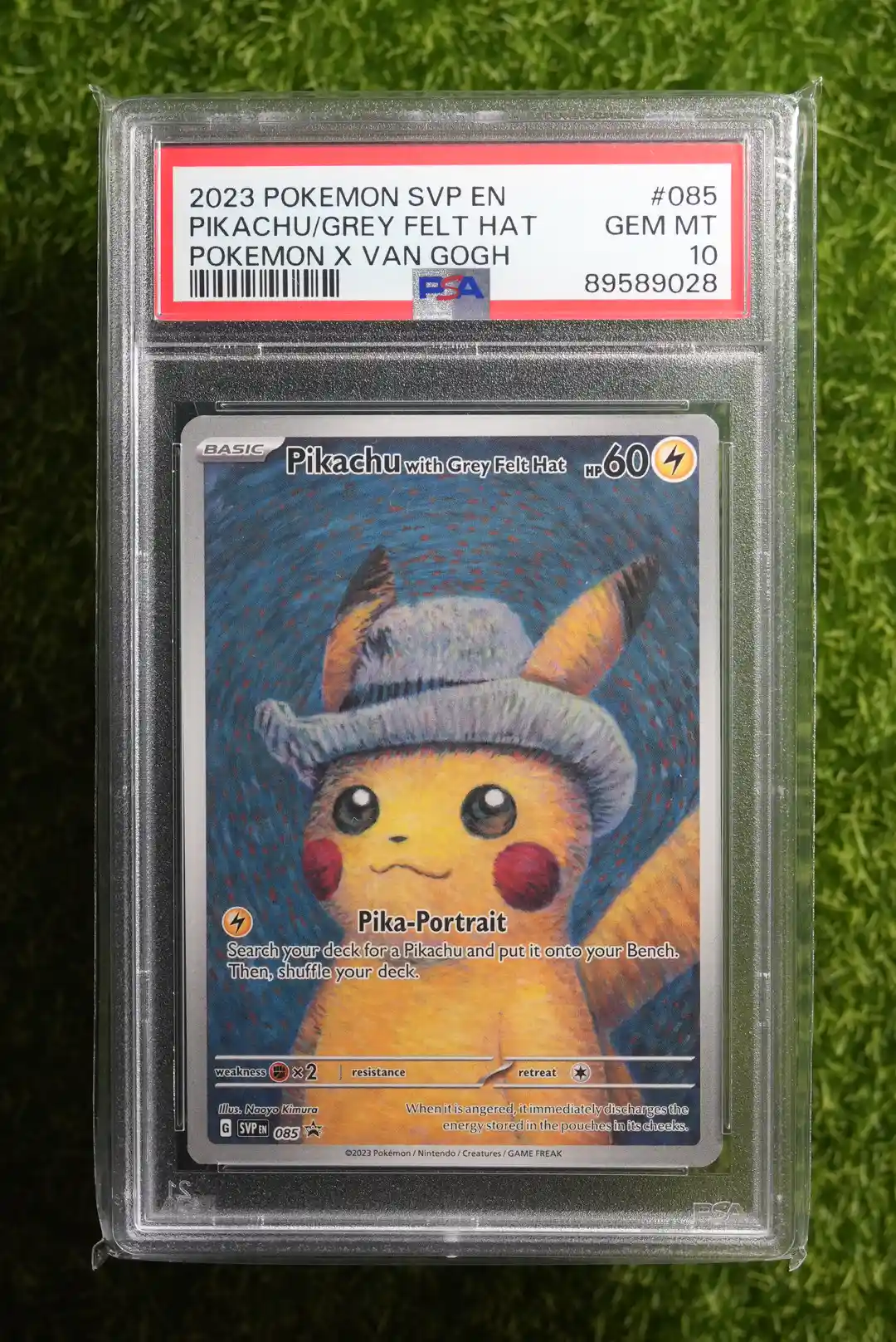 2023 Pokémon TCG Pikachu with Grey Felt Hat Scarlet & Violet Promo SVP 085