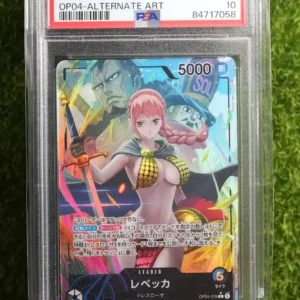 2023 One Piece Japanese Kingdom of Intrigue Rebecca Leader Alternate Art OP04-039