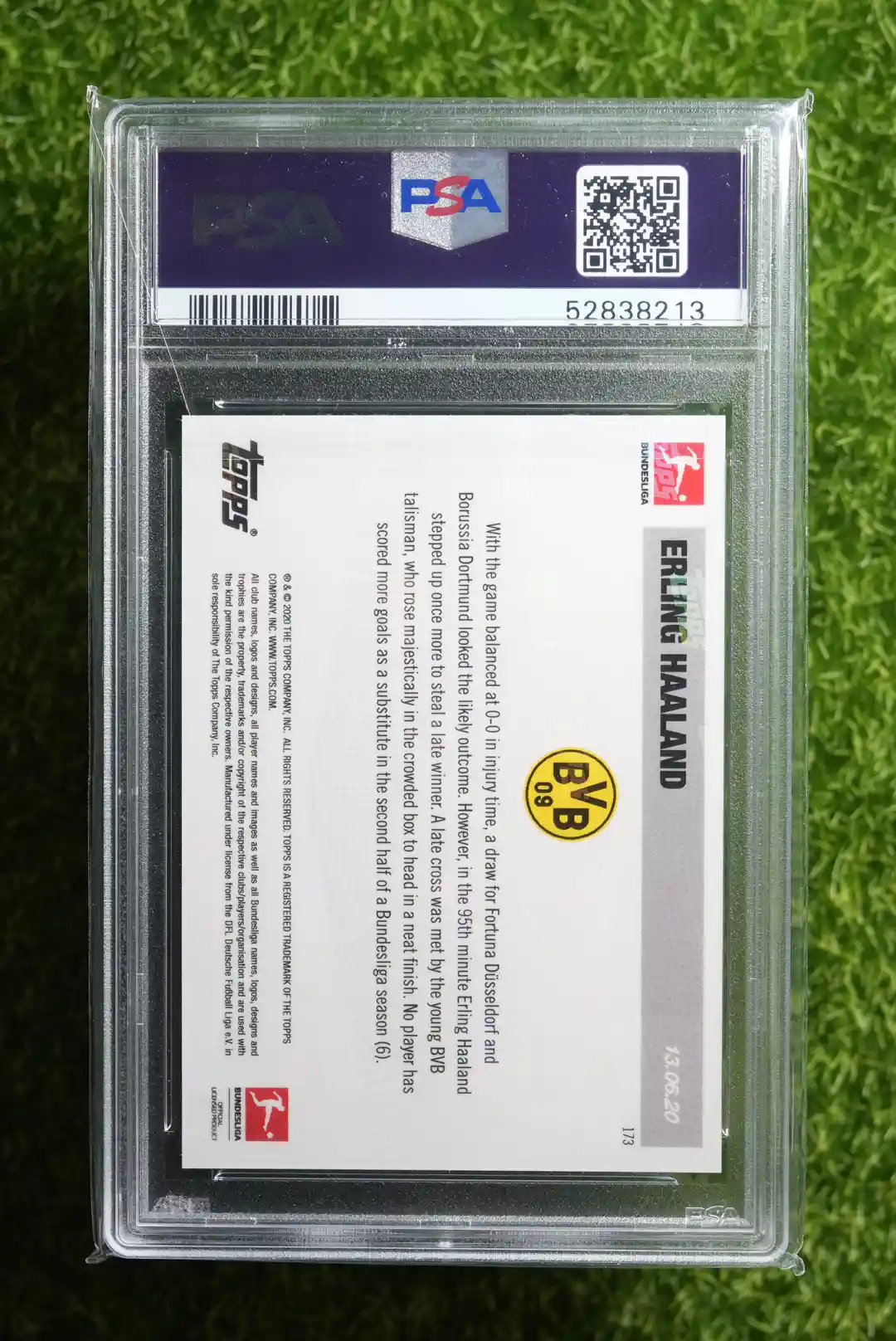2020 Topps Now Bundesliga Erling Haaland #173 - Image 2
