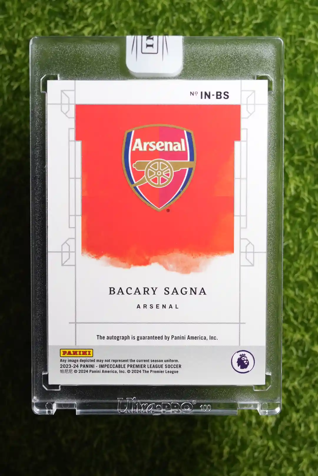 2023-24 Panini Impeccable Bacary Sagna Illustrious Ink Auto 1/49 - Image 2