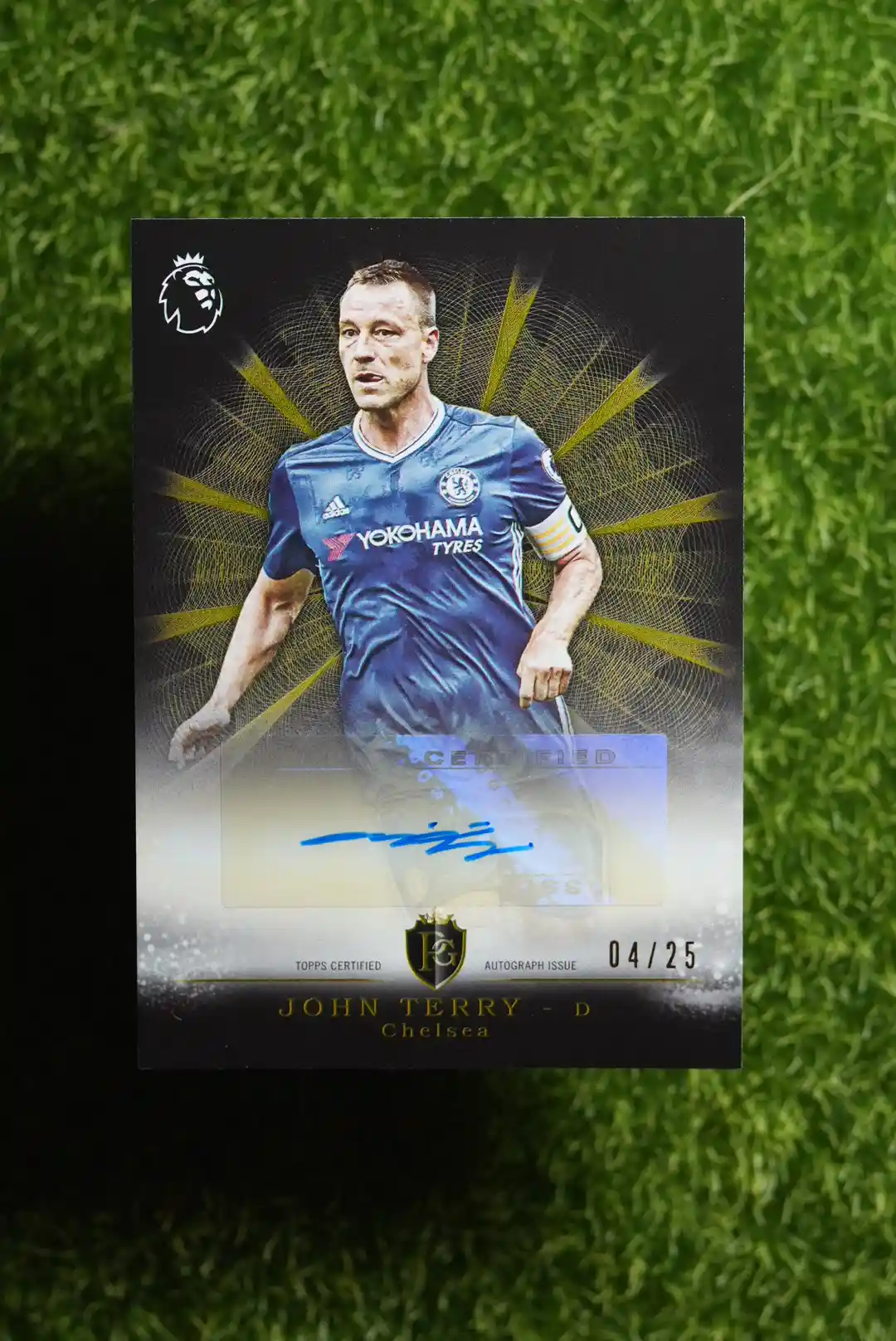 2016-17 Topps Premier Club John Terry Brilliance of the Pitch Auto 04/25