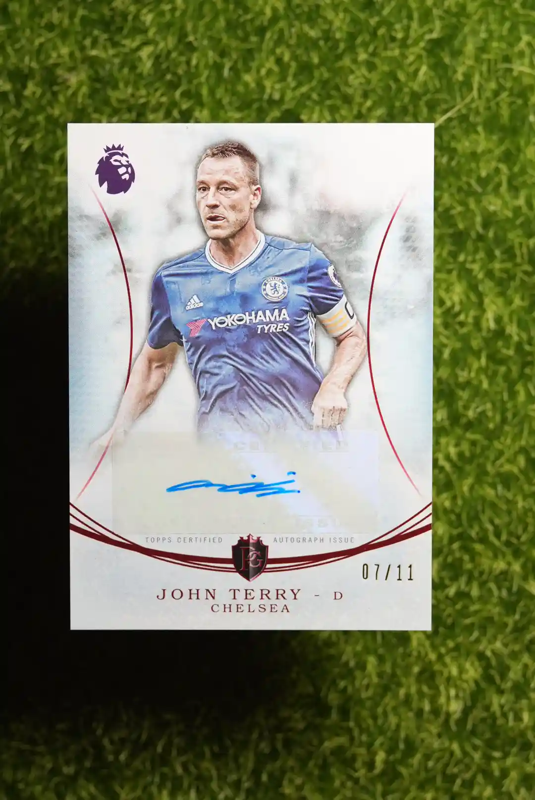 2016 Topps Premier Gold John Terry Moments Autograph 07/11