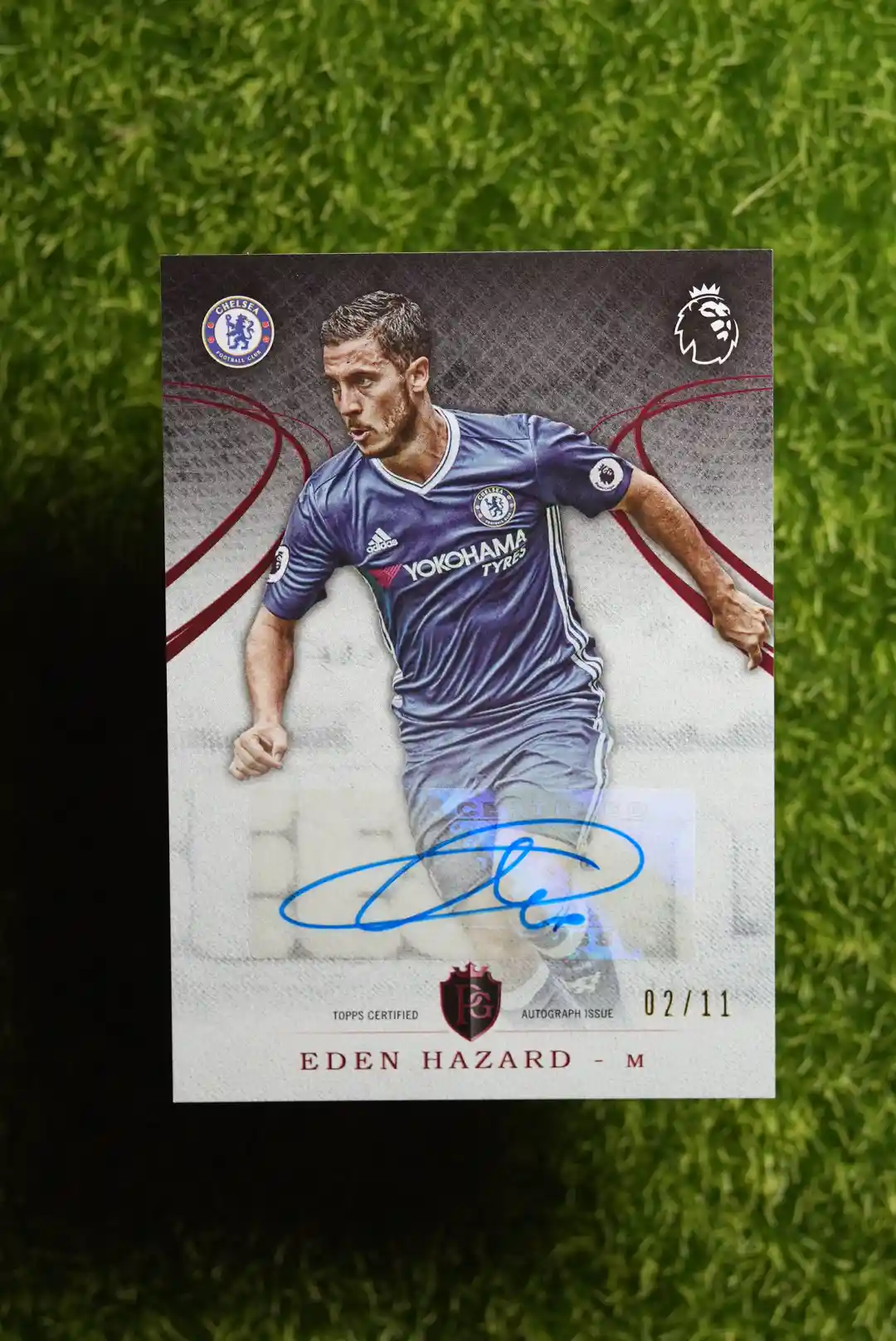 2016-17 Topps Premier Club Eden Hazard Autograph 02/11