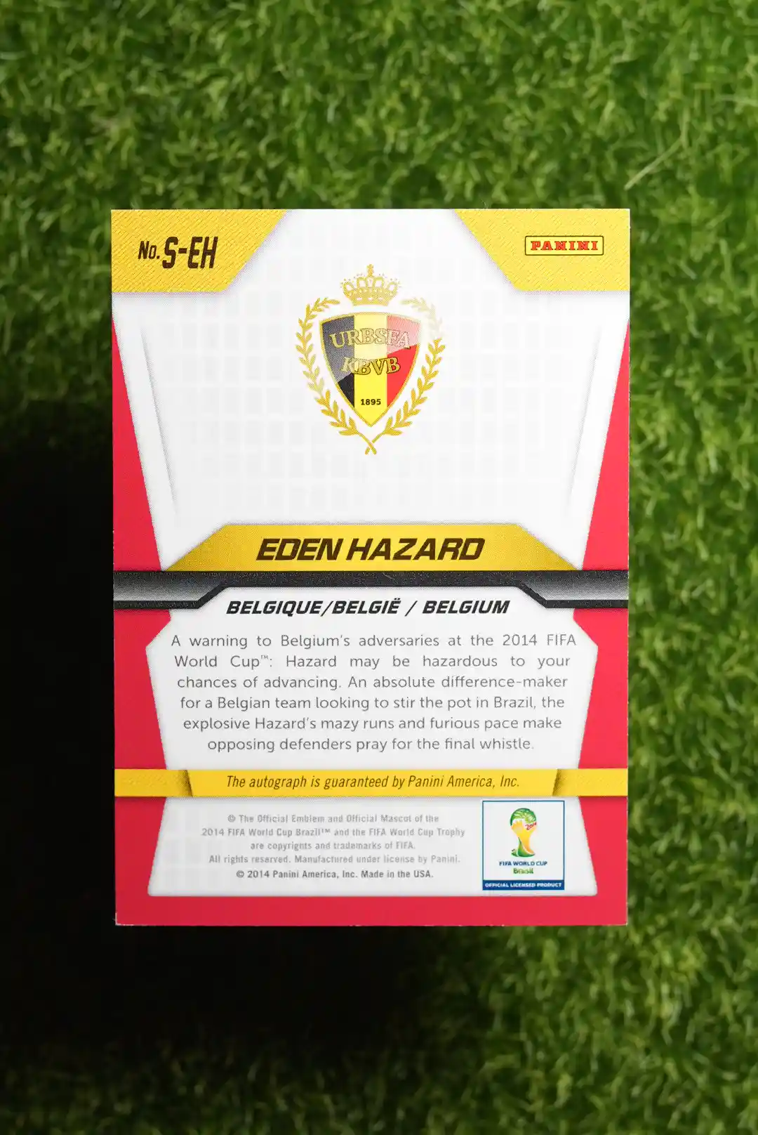 2014 Panini Prizm World Cup Eden Hazard Signatures - Image 2