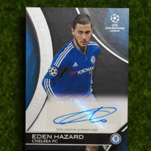 2016 Topps UEFA Champions League Showcase Eden Hazard Prized Collection Autograph 4/5
