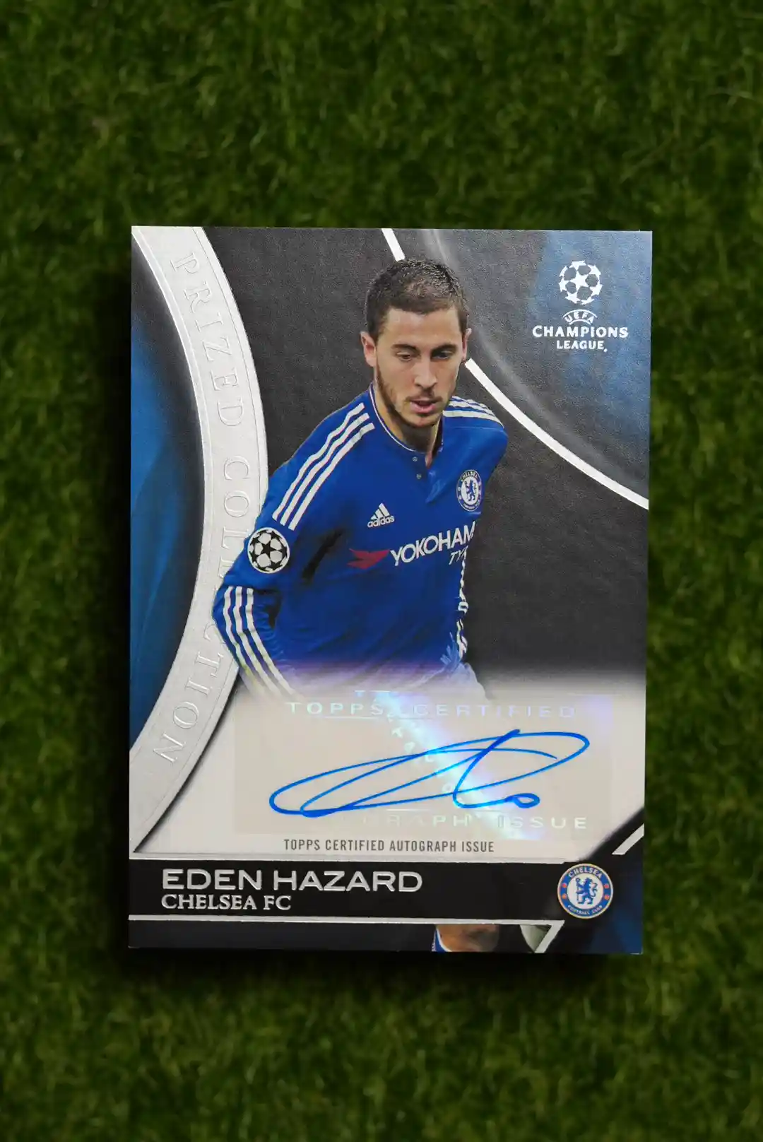 2016 Topps UEFA Champions League Showcase Eden Hazard Prized Collection Autograph 4/5