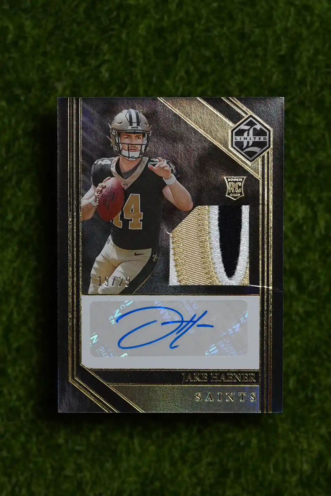 2023 Panini Limited Jake Haener Rookie Patch Auto 19/29