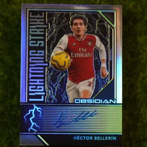 2019-20 Panini Obsidian Héctor Bellerín Lightning Strike Red Auto 10/25