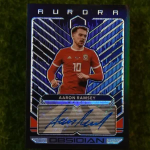 2019-20 Panini Obsidian Aaron Ramsey Aurora Auto 109/125