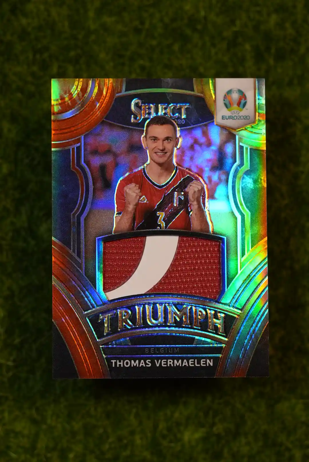 2020 Panini Select UEFA Euro Thomas Vermaelen Triumph Gold Prizm 05/10