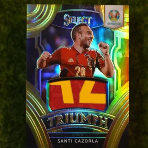 2020 Panini Select UEFA Euro Santi Cazorla Triumph Gold Prizm 01/10
