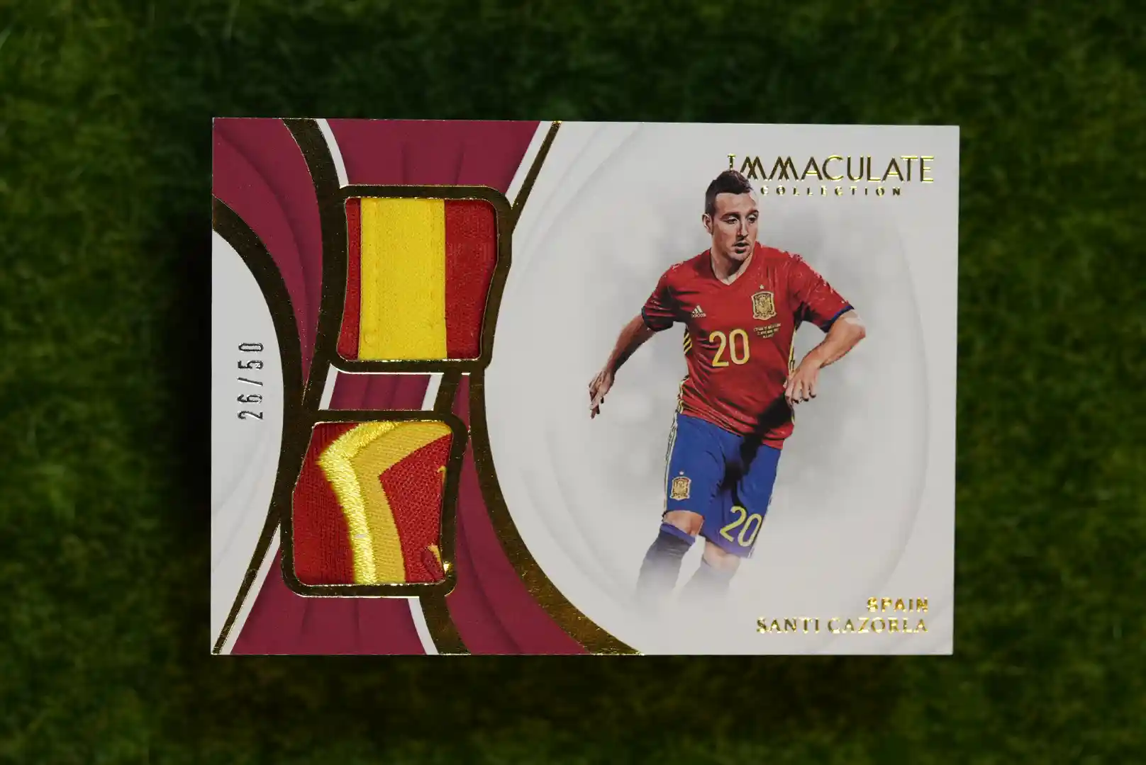 2018-19 Panini Immaculate Collection Santi Cazorla Dual Patch 26/50