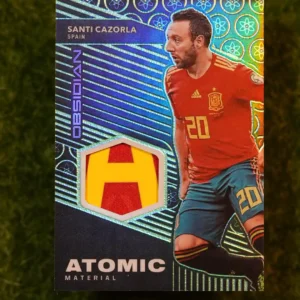 2019-20 Panini Obsidian Santi Cazorla Atomic Material Red 04/25