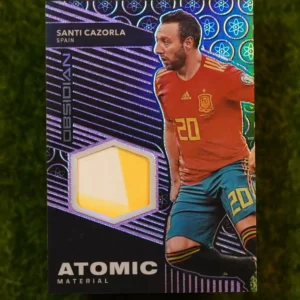 2019-20 Panini Obsidian Santi Cazorla Atomic Material Blue 48/75