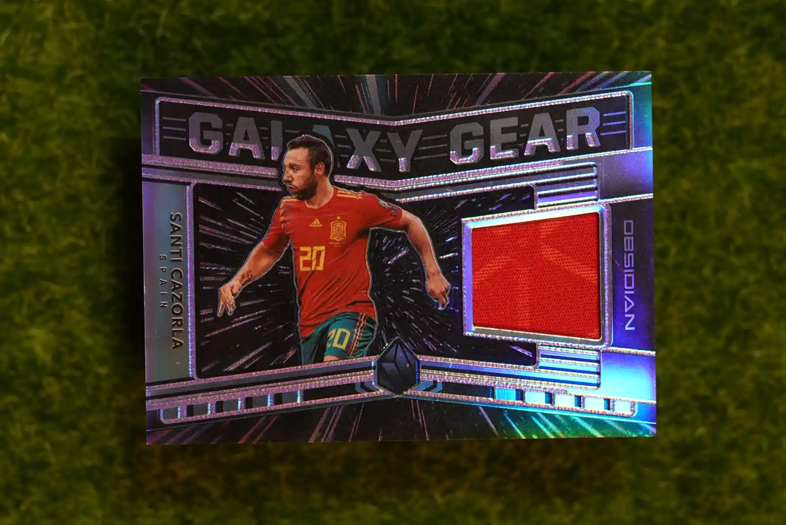 2019-20 Panini Obsidian Santi Cazorla Galaxy Gear Blue 75/75