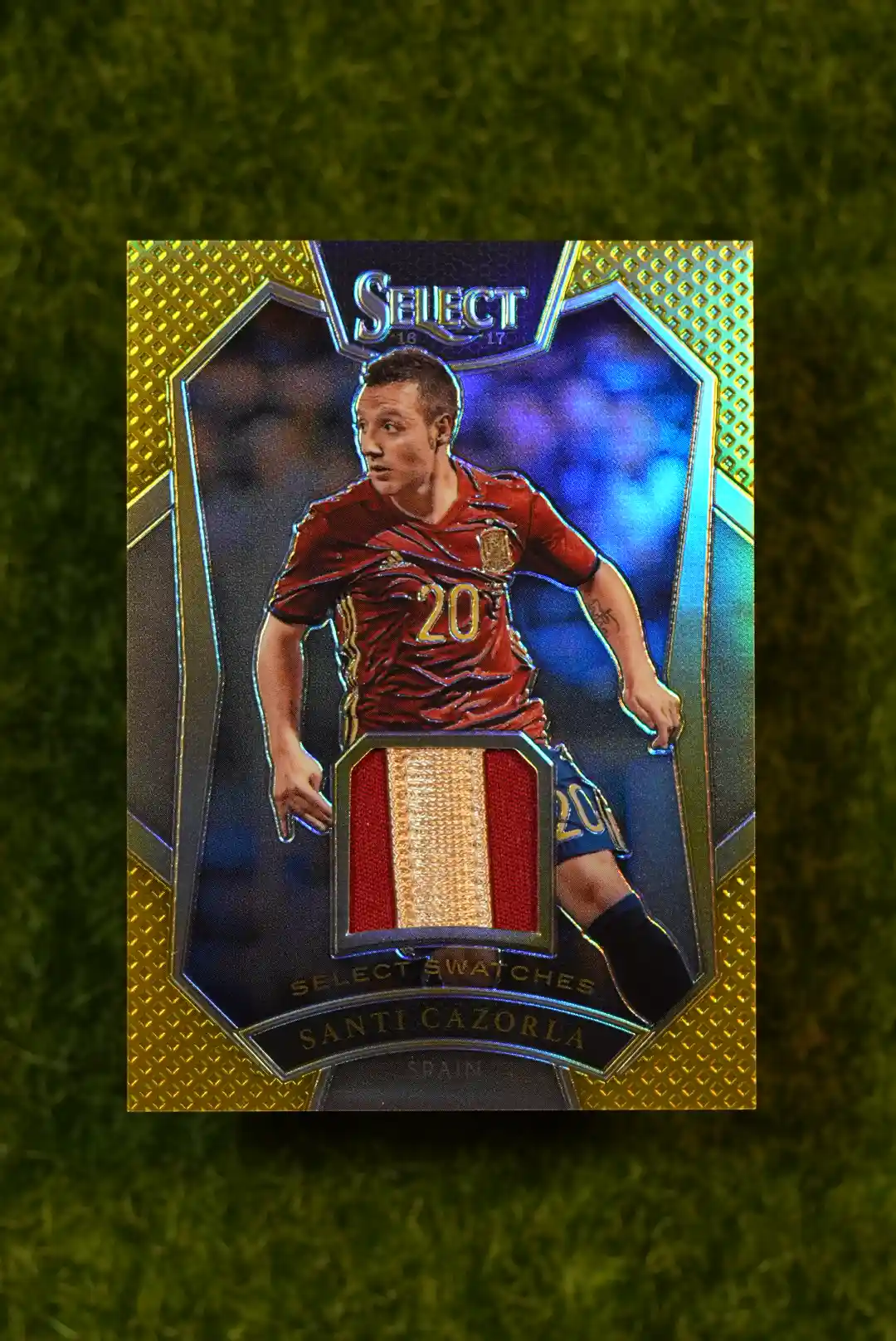 2016-17 Panini Select Santi Cazorla Select Swatches Gold 10/10