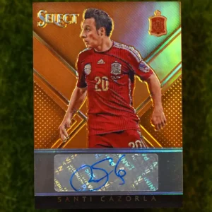 2015-16 Panini Select Santi Cazorla Select Signatures Orange 60/75