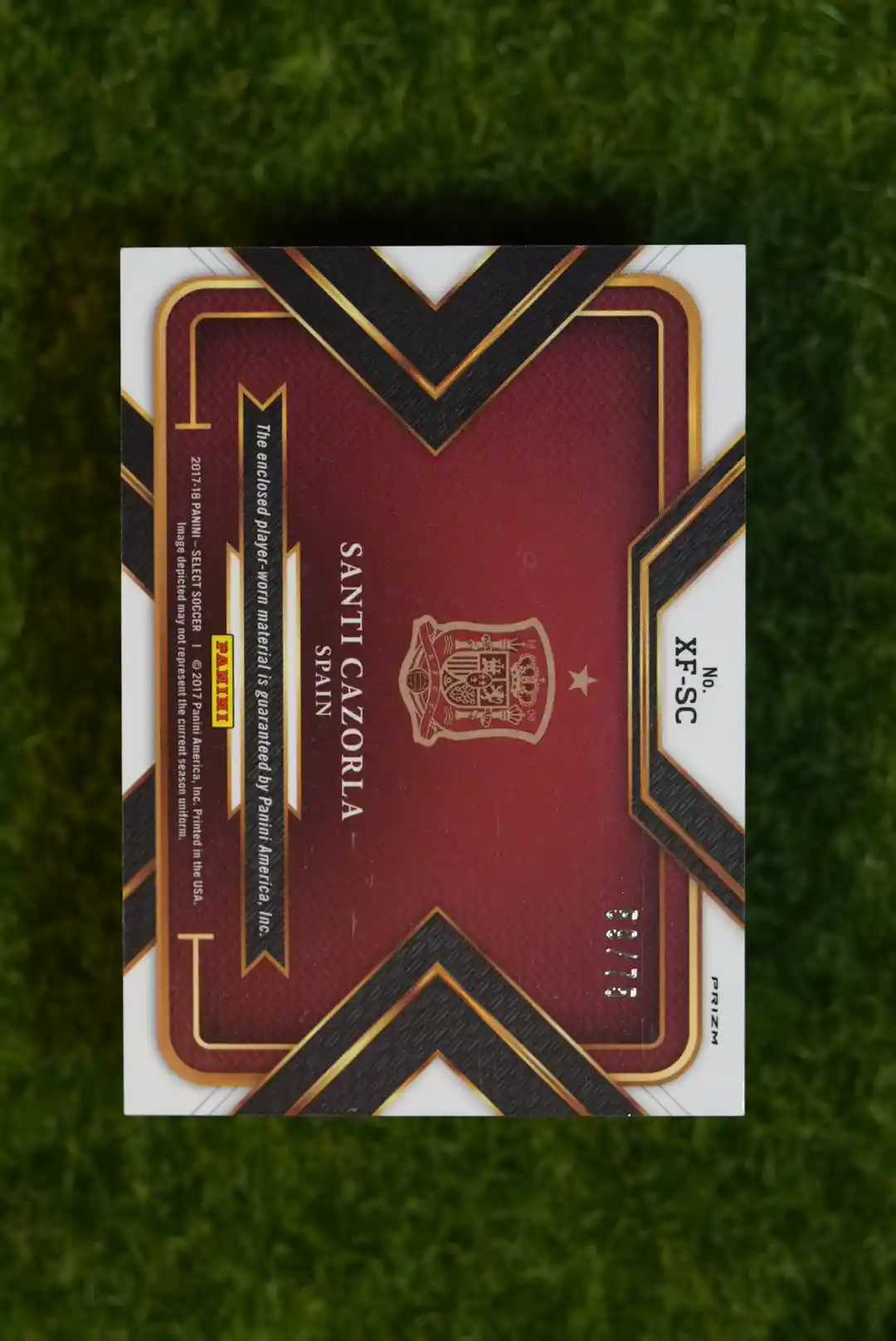 2017-18 Panini Select Santi Cazorla X-Factor Memorabilia 59/75 - Image 2