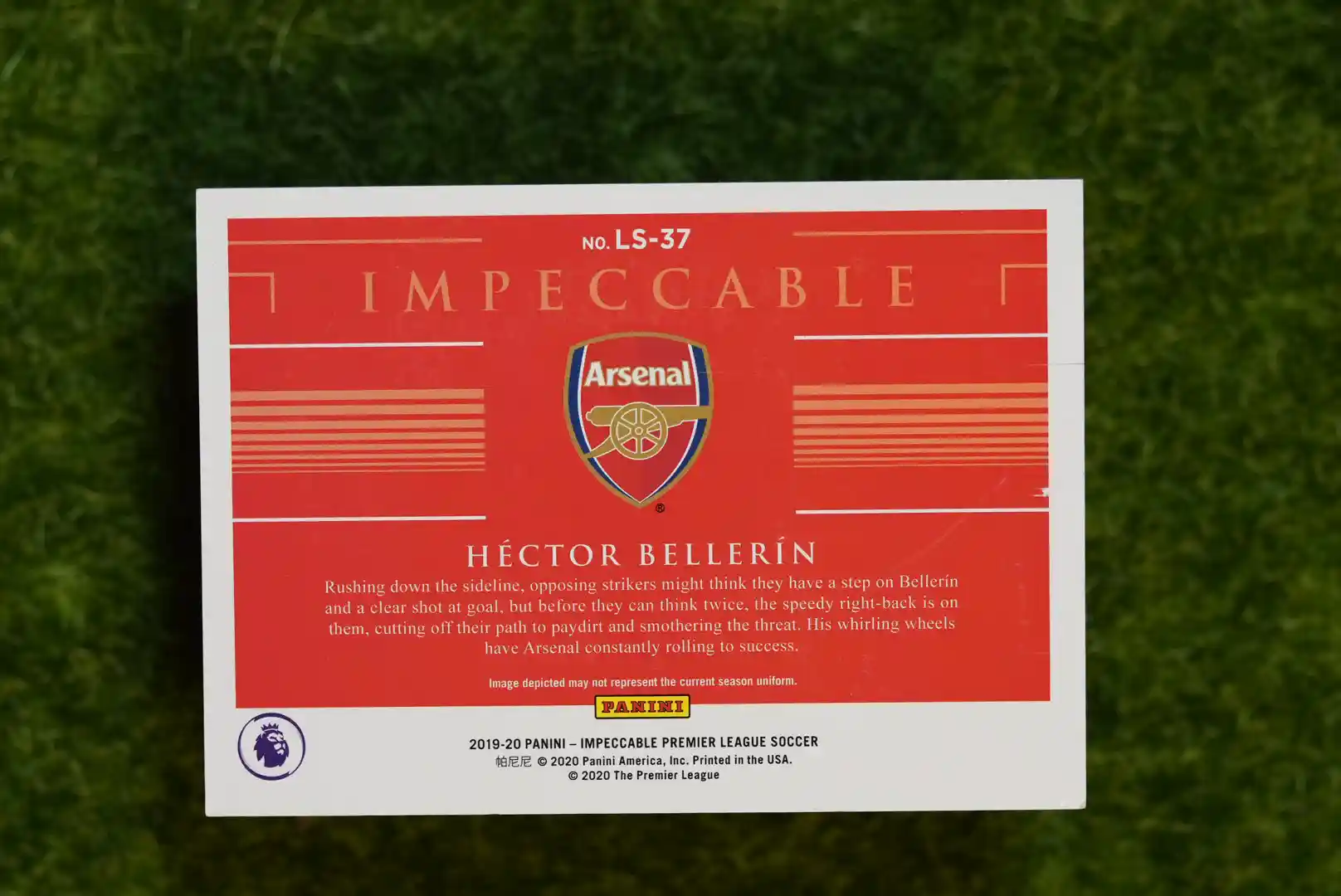 2019-20 Panini Impeccable Héctor Bellerín Silver Bar 04/25 - Image 2