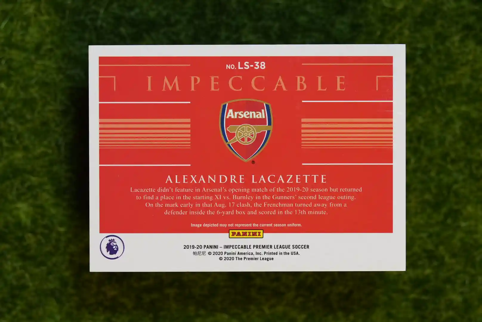 2019-20 Panini Impeccable Alexandre Lacazette Silver Bar 15/25 - Image 2