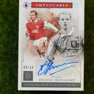 2019-20 Panini Impeccable Dennis Bergkamp Immortal Ink Auto 08/10