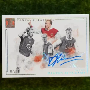 2019-20 Panini Impeccable Dennis Bergkamp Canvas Creations Auto 07/10