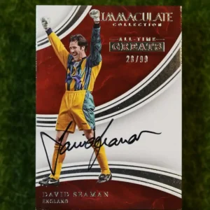 2017 Panini Immaculate Collection David Seaman All-Time Greats Auto 23/99