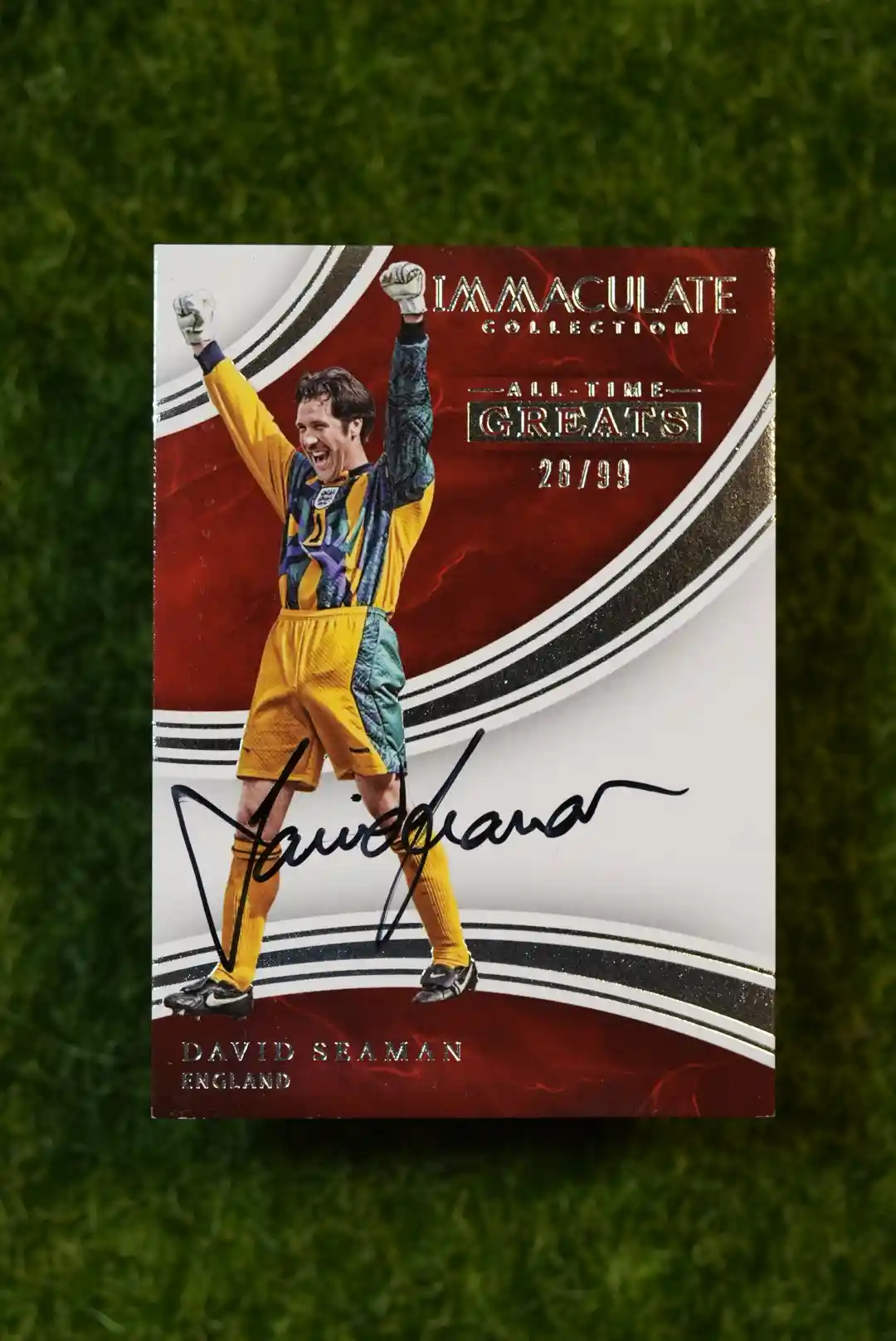 2017 Panini Immaculate Collection David Seaman All-Time Greats Auto 23/99
